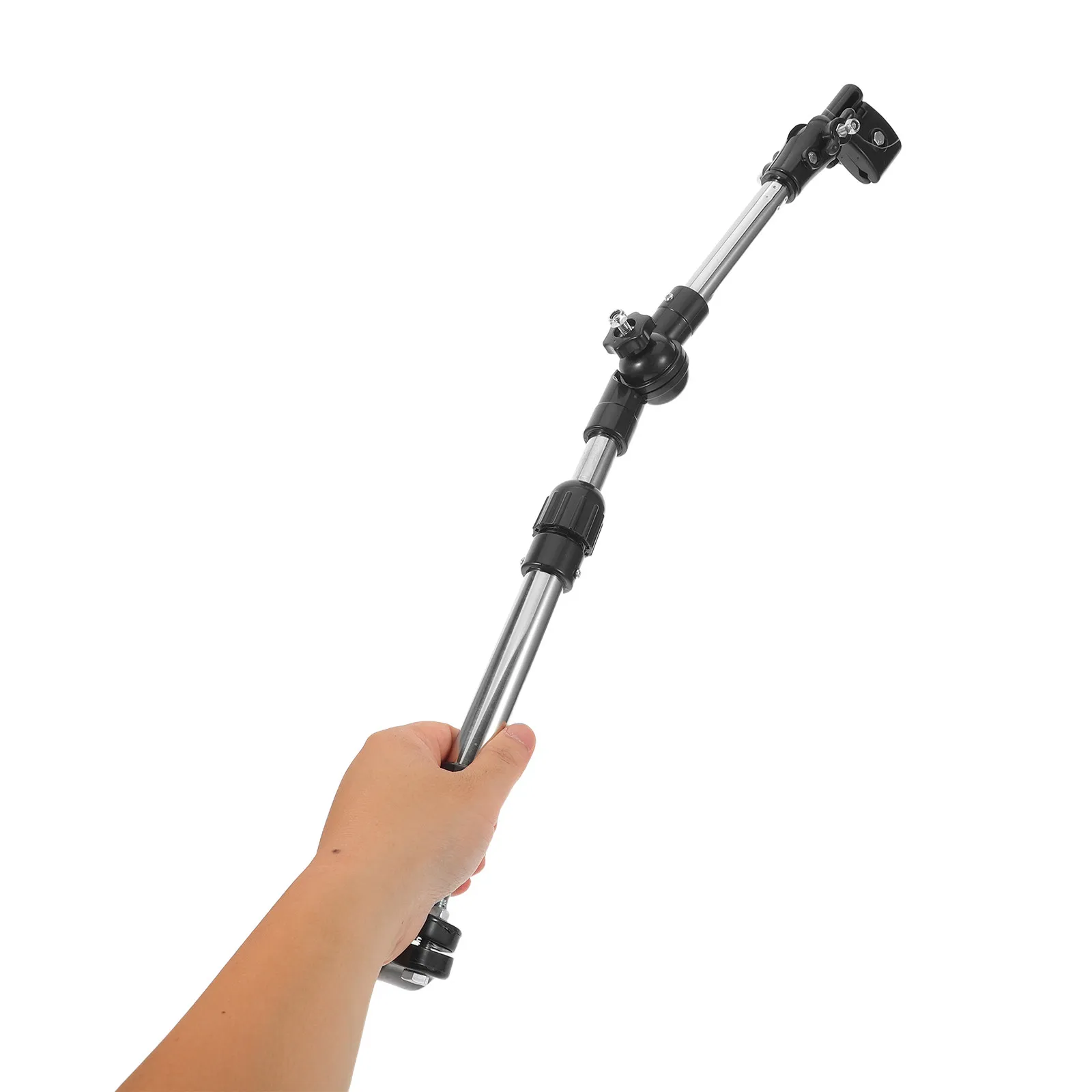 

2Pcs Adjustable Foldable Umbrella Clamp Holder Universal Fit for Stroller Bicycle Electric Vehicle Wind Resistant Outdoor