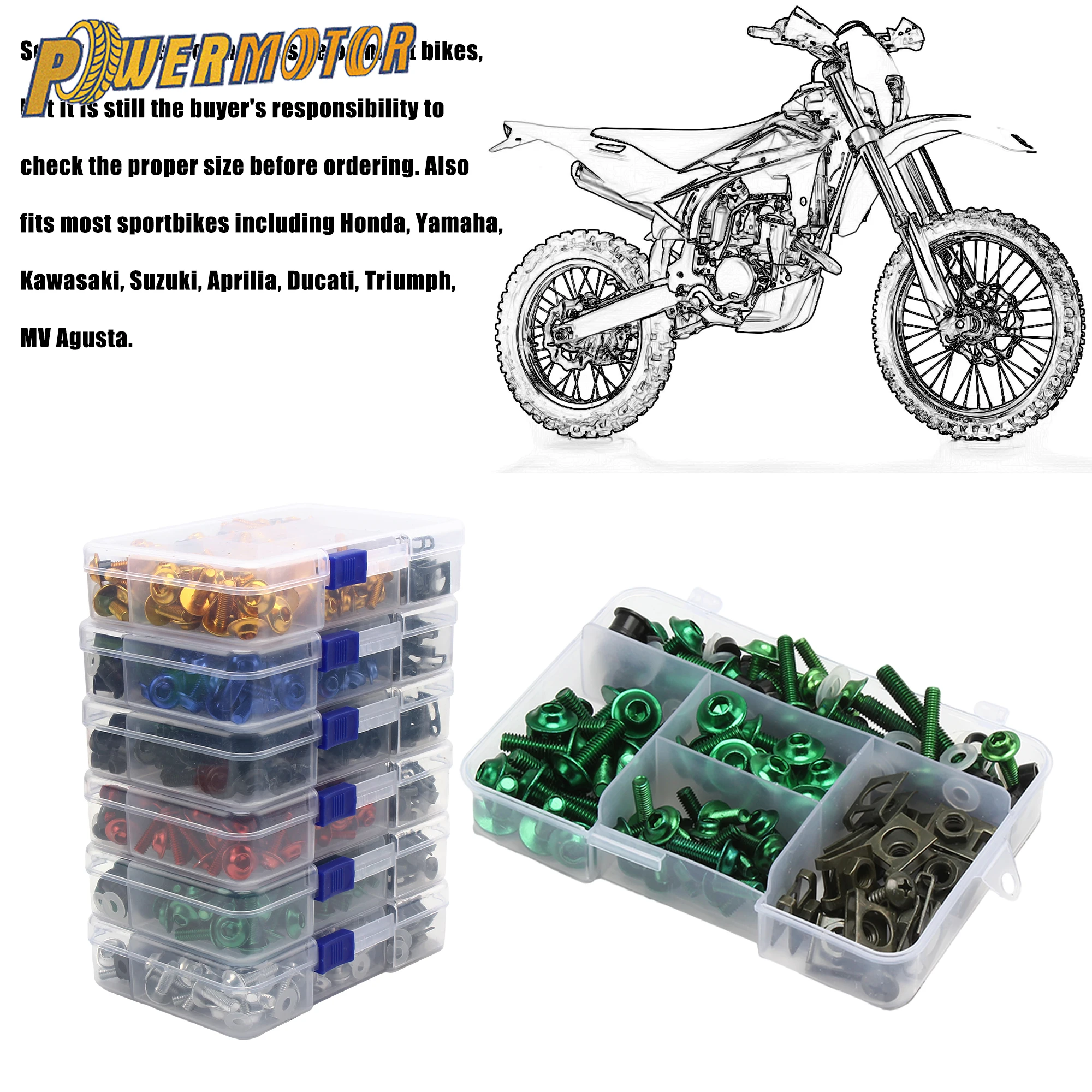

Universal M6 M5 Fairing Bolts Kit CNC Alloy Screws Nut For Yamaha Kawasaki Suzuki Honda CBR600RR CBR900RR CBR929RR CBR1000RR