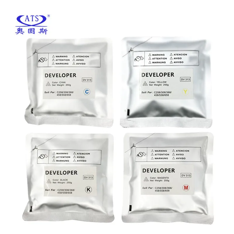 

1Set dv313 DV313 Developer Powder For Konica Minolta C 308 458 558 658 258 368 C308 C458 C558 C658 C258 C368 DV-313 dv-313