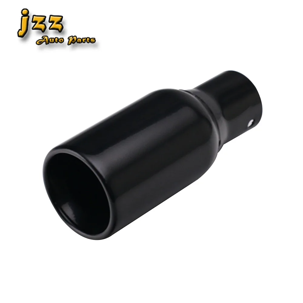 

Universal 2inch Exhaust Tip Straight Cut 3inch Rolled Outlet Muffler Tail End Pipe Stainless Steel Black