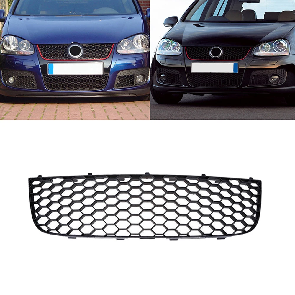 

1pcs Car Front Grilles Black ABS 1K0 853 677 B, 1K0853677B For Volkswagen VW Golf 5 GTI 2006-2009 GLI 2010