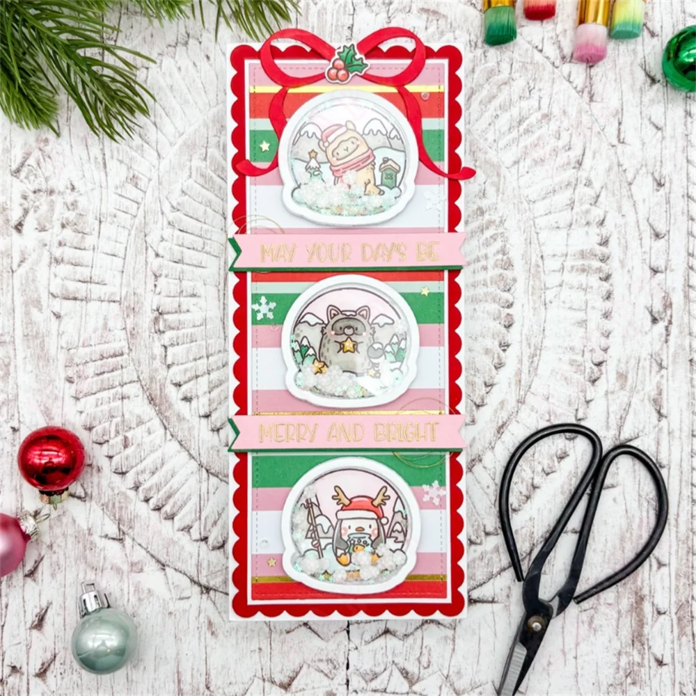 عيد الميلاد الإطار الإبداعية تخفيضات الصلب يموت قطع معدنية يموت وختم DIY بها بنفسك ألبوم سكرابوكينغ ورق الحرف بطاقة الديكور جديد