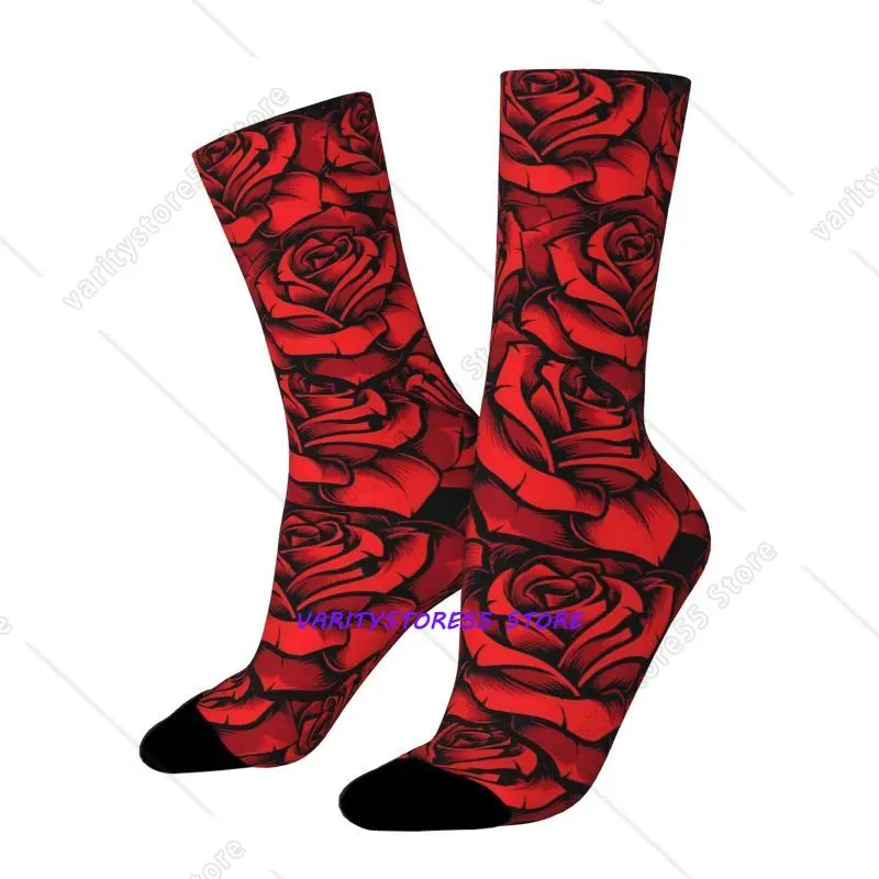 Featuring A Valentine's Day Red Rose Pattern with Rich Layering Suitable for Outdoor Sports Enthusiasts Comfortable Breathable