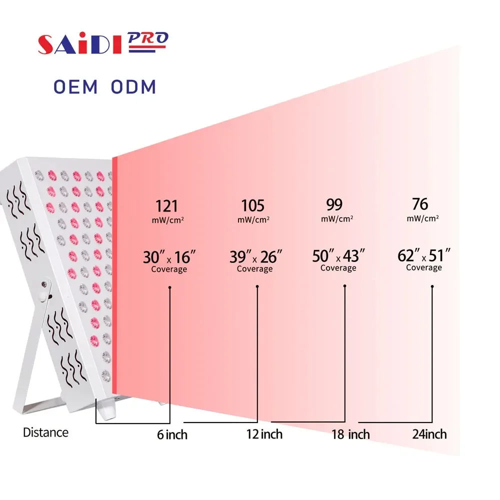 High Irradiance No Flicker   Light Therapy Facial Led Mask Joint Pain Treatment 360W Red Nir  Therapy