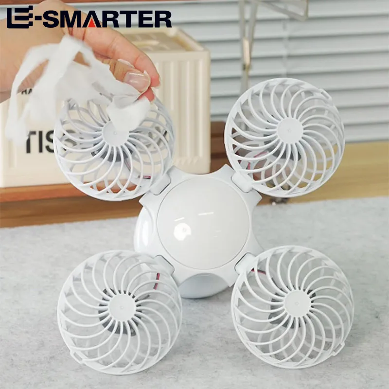 Solar Powered Football Fan Light - Outdoor Led Bubble Camping Fan Light - Rechargeable Wall Mounted Fan Light