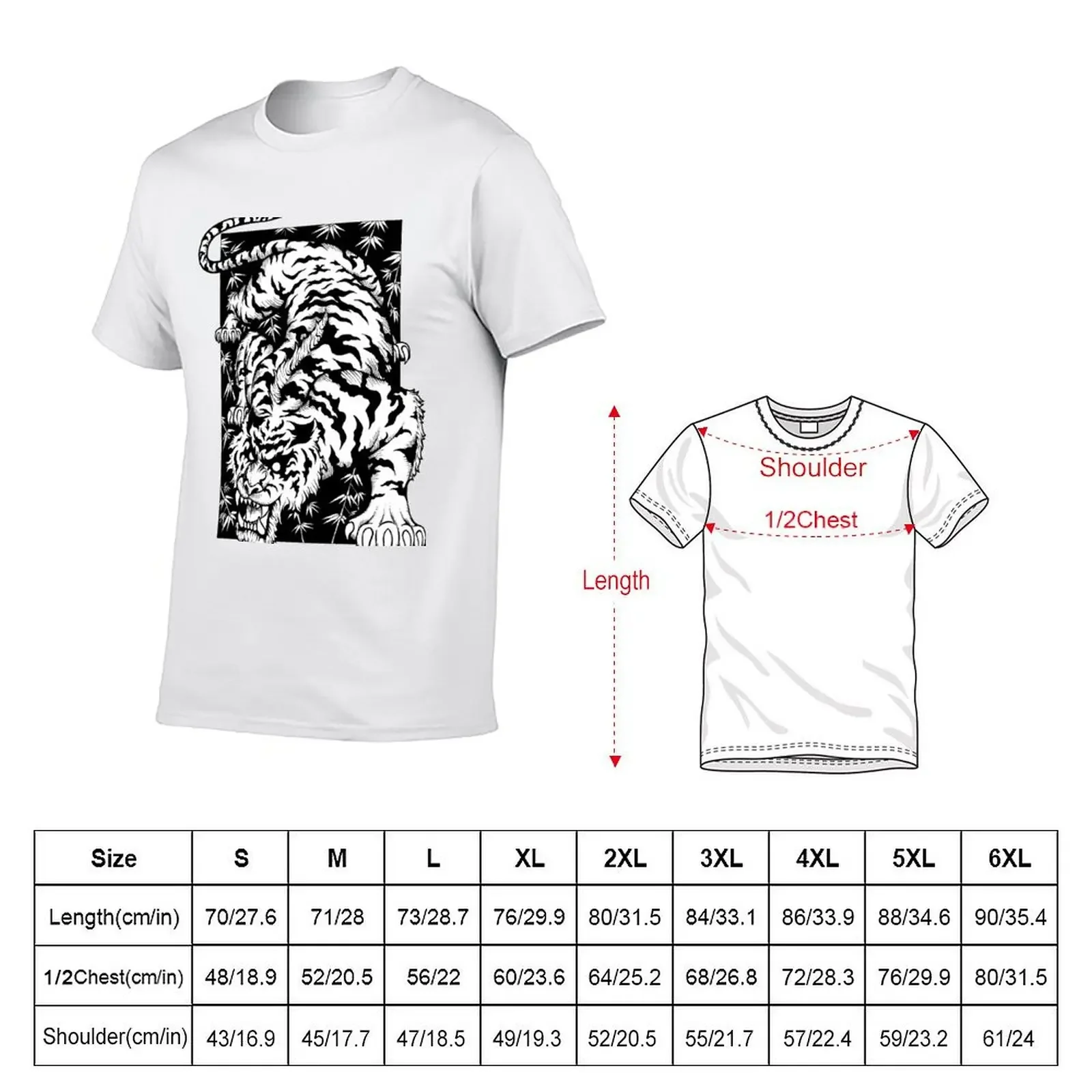 Tiger T-Shirt customs heavyweights rapper graphic tees animal prinfor boys men workout shirt