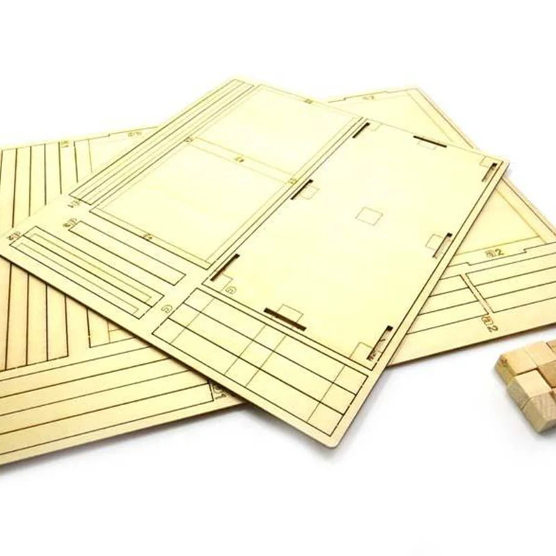 1PCS Mini Ature Transportation Wooden Box Mode for 1/14 Tamiya RC Truck Trailer Tipper For MAN Volvo Car DIY Parts