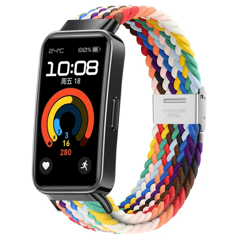 Bracelet en nylon tissé pour Huawei Band 9, adapté pour Band 8 9, montre intelligente