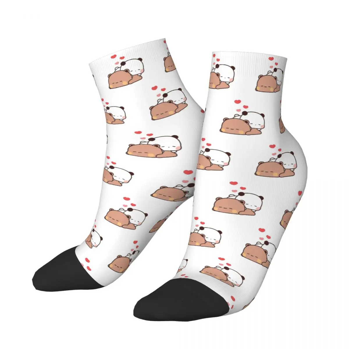 PANDA BEAR HUG Bubu And Dudu Ankle Socks Male Mens Women Summer Stockings Printed