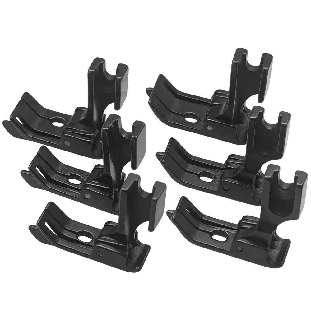 Black Steel SP-18 Hinged Presser Foot Set With Right Left Guide (1/16''+1/8''+1/4'') For Industrial Sewing Machines Accessories