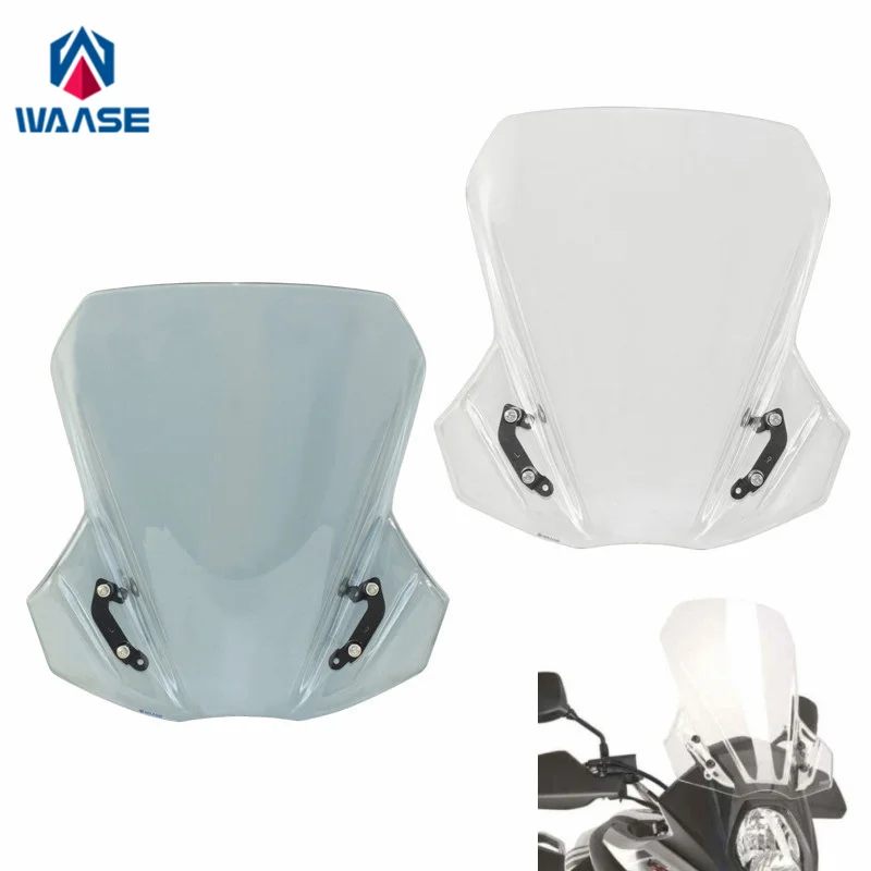 

waase For Suzuki V-Strom VStrom 650 650XT DL 650 XT 2017-2022 Windscreen Windshield Wind Deflector Shield Screen Visor Glass