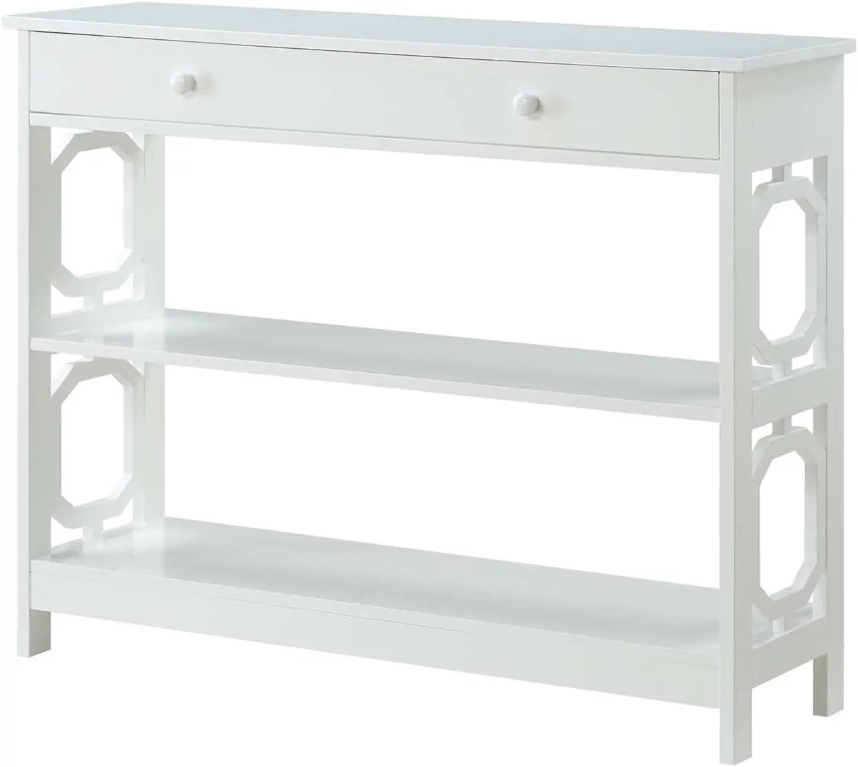 

Convenience Concepts Omega 1 Drawer Console Table, White