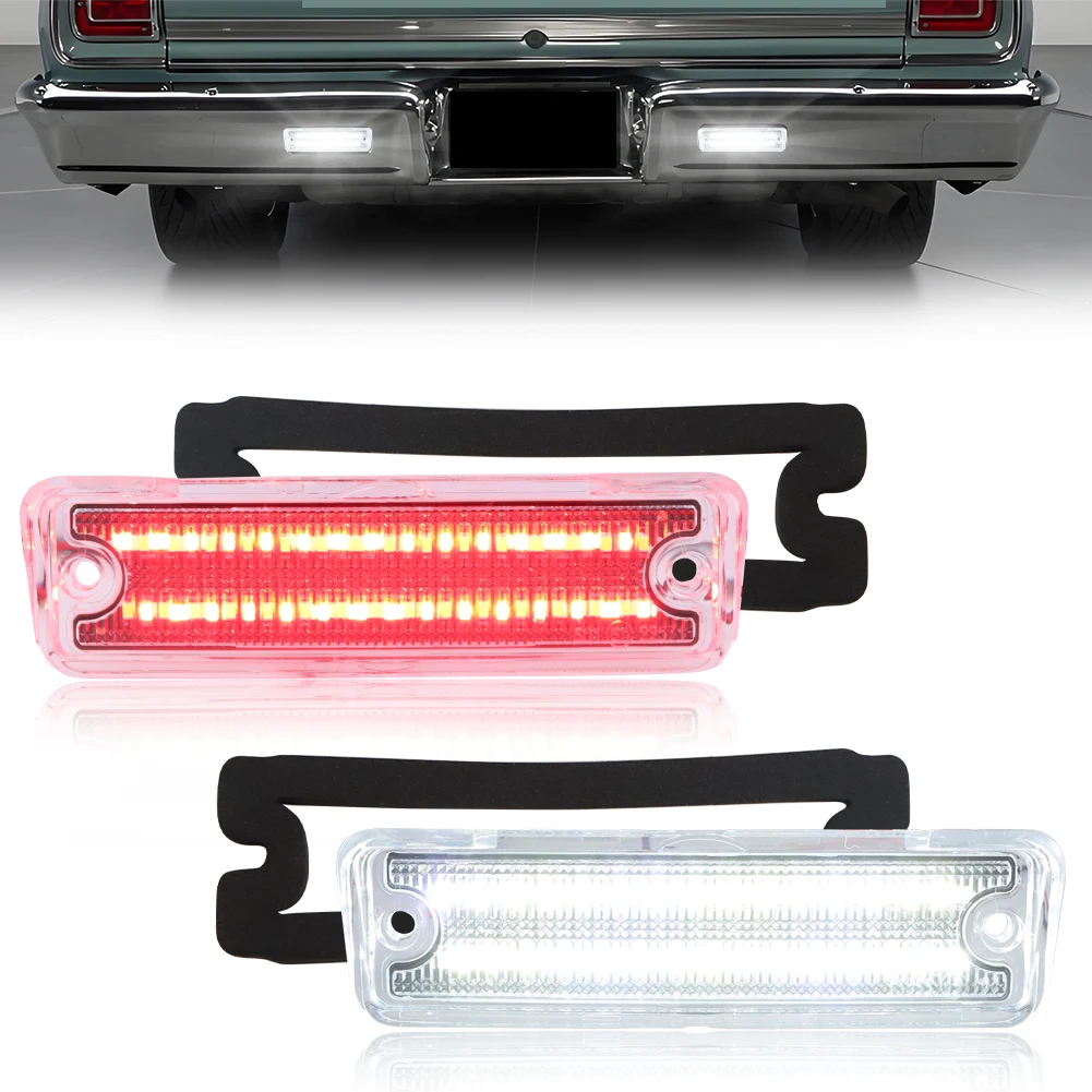 2 Piezas de Luces Traseras LED para Chevrolet Chevelle y Chevrolet El Camino 1965-1967, Luces de Freno, Luces de Reversa, Luces DRL