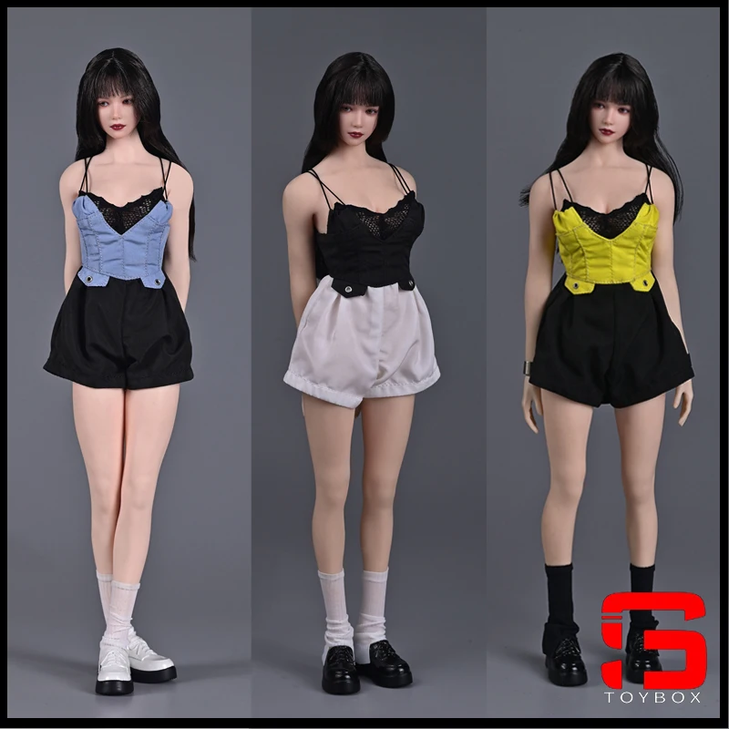 W magazynie CHILI TOYS CL007 1/6 Female Sling Jumpsuit Clothes Model Fit 12'' TBL PH JIAOU Soldier Action Figure Body Dolls