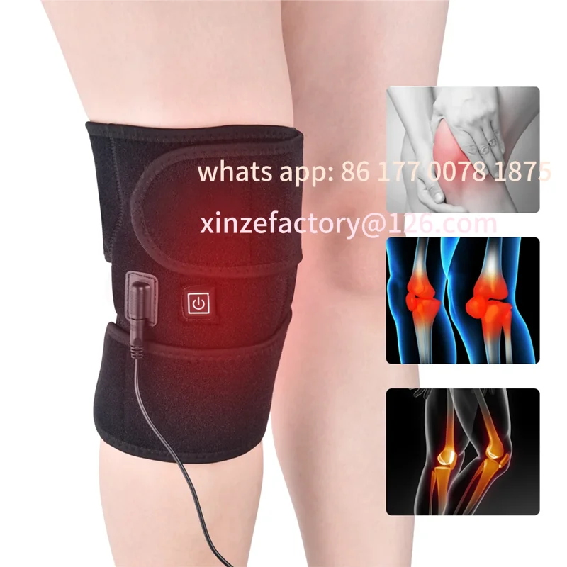 Customizable New Electric Heating Knee Pads Relieve Pain Relief Support Brace Therapy Joint Injury Recovery Rehabilitation