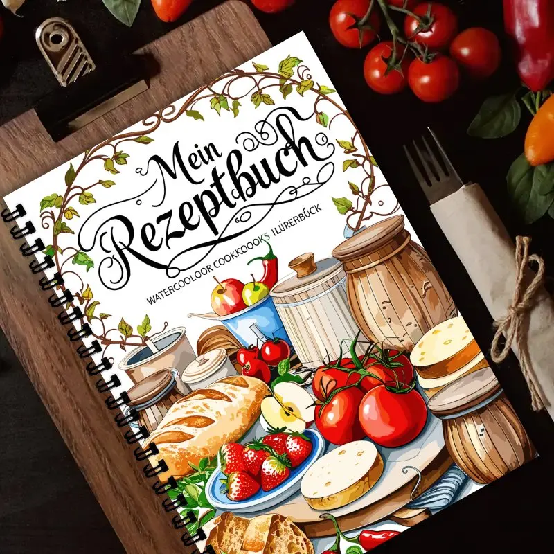 كتاب وصفات مقاس A5، تصميم قديم، مناسب للطهاة المنزلية ومذكرات المطبخ القابلة للتخصيص للطهاة، هدية مثالية لمحبي الطعام