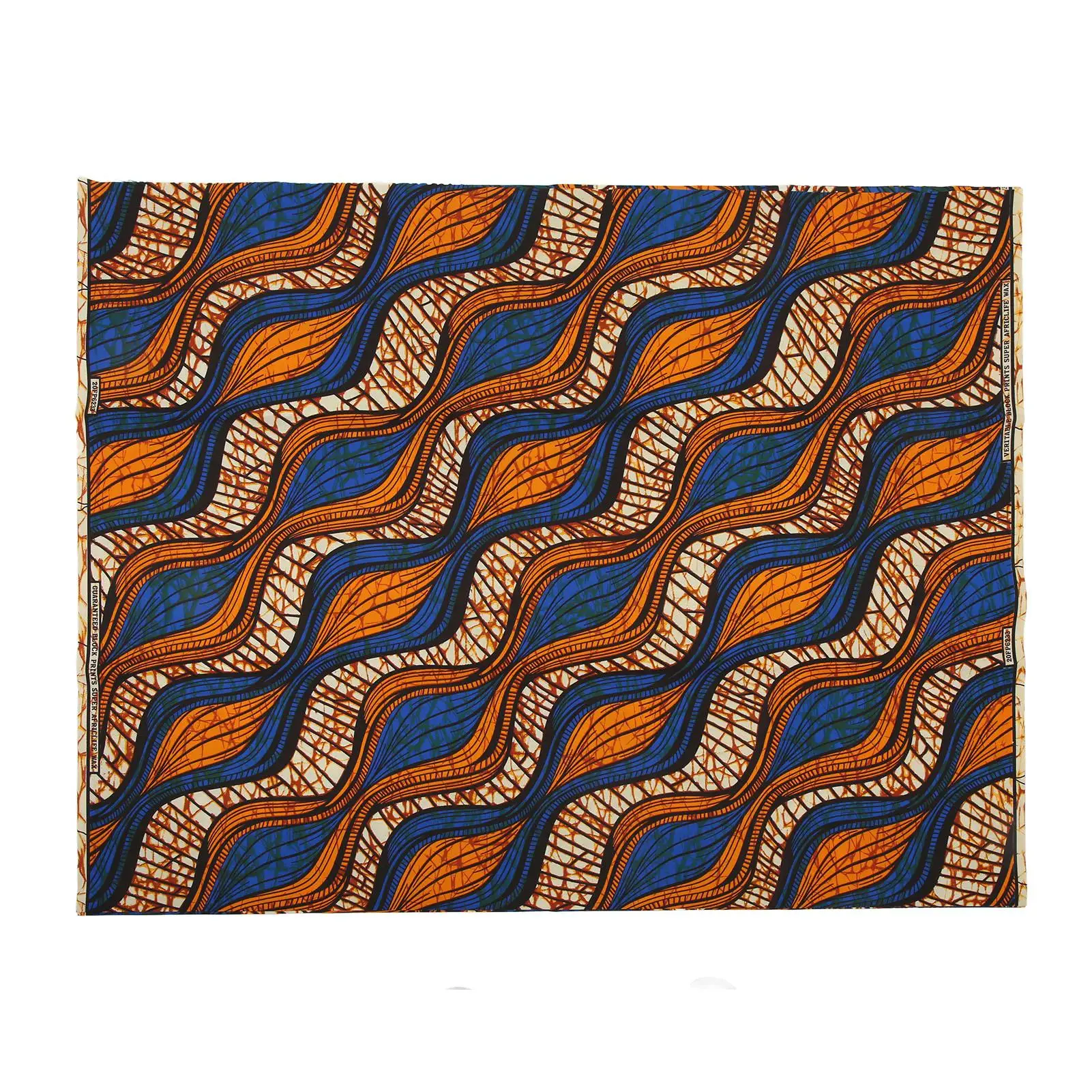 6 Yards African Wax Print Fabric - Vibrant Geometric Patterns for diy Dresses - Polyester Craft Material FP6233