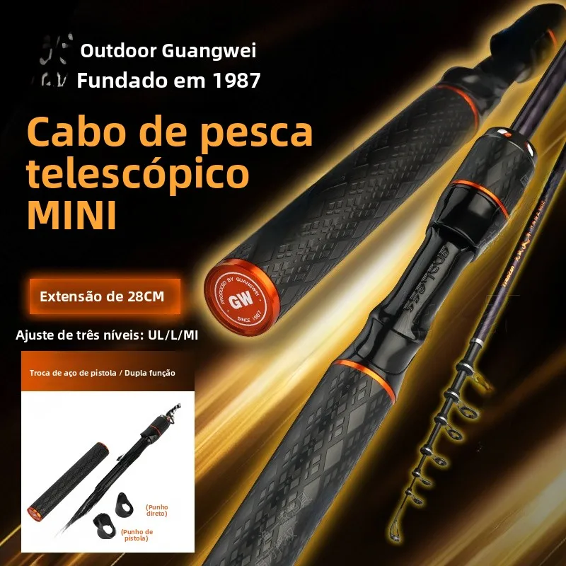 portable-expandable-lure-rod-short-section-gun-straight-mouth-versatile-carbon-fiber-fishing-rod-outdoors-camping-travel-gear
