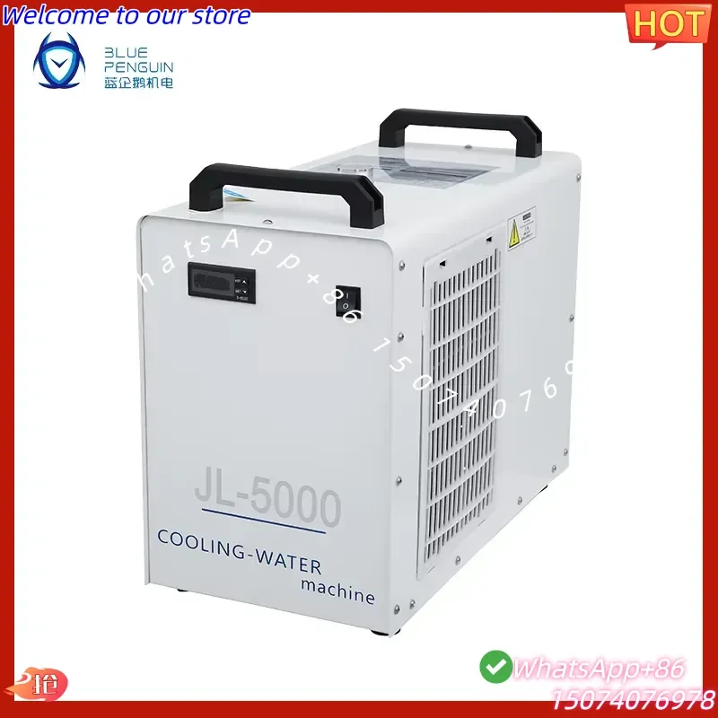 2026 Portable Blue Penguin JL-5000 CO2 Chiller Air Cooled 80W AC 1PH 220V for Wood Acrylic UK Canada Australia
