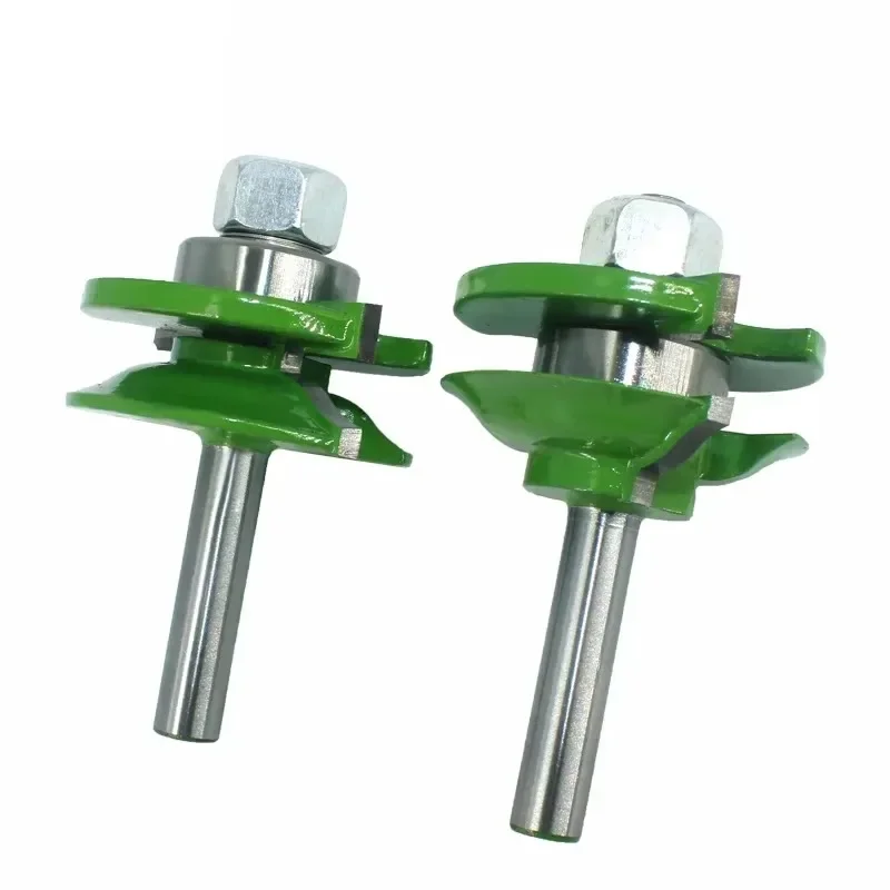 3 unid/set 8MM vástago fresa tallado en madera puerta Panel gabinete espiga enrutador Bit gabinete Rail y Stile Set Panel Raiser Ogee Bit