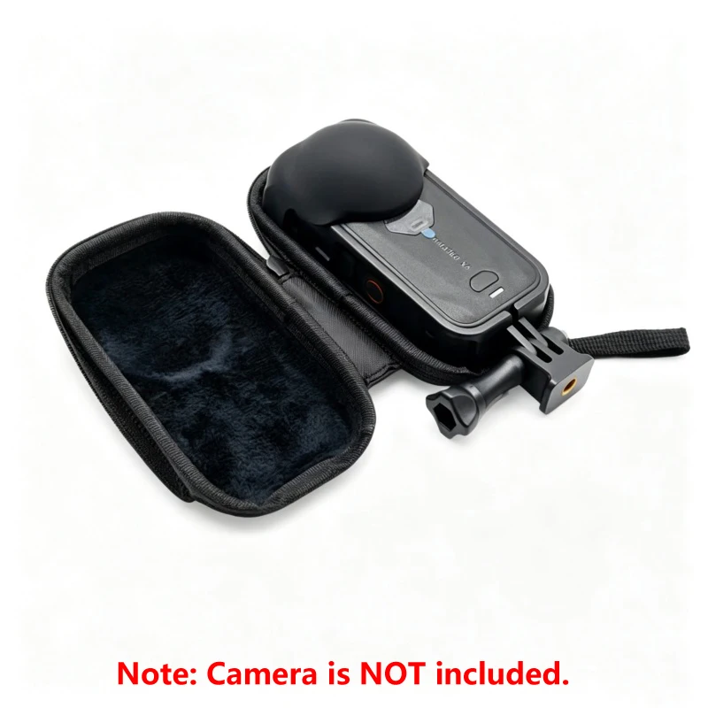 PU Storage Bag for Insta360 X6 Half Open Box Anti-scratch Case Cover for Insta 360 X6 Panoramic Camera Accessories ﻿