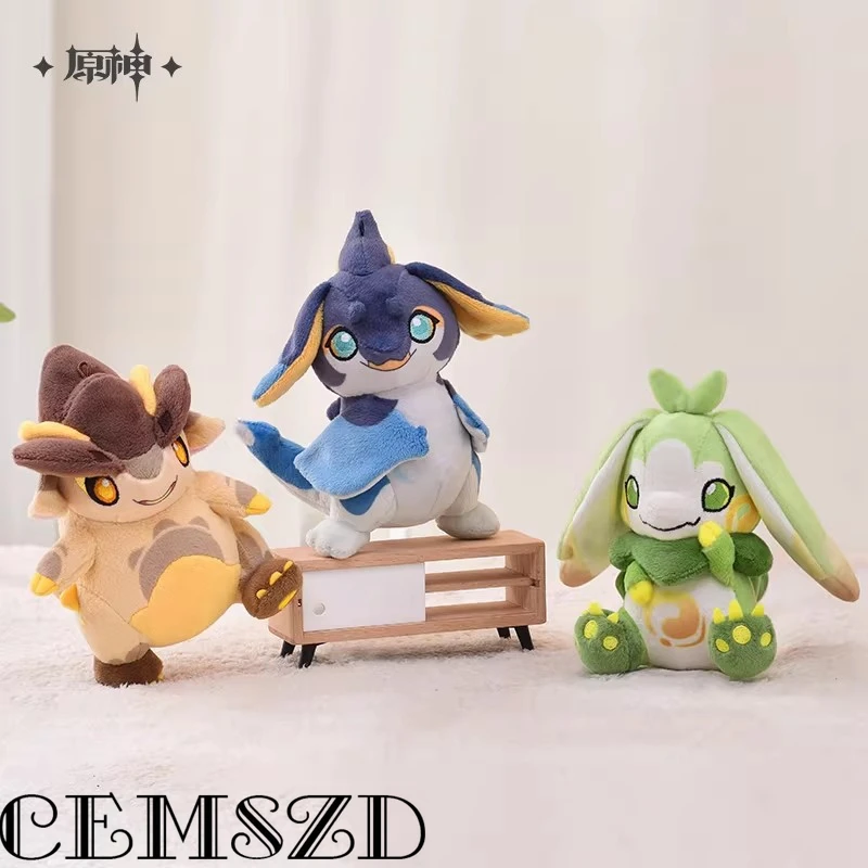 

[Натуральная] плюшевая подвеска Natlan Game Genshin Impact Tepetlisauri Yumkasaurus, цепочка для ключей, аниме и мультяшные фигурки на Хэллоуин