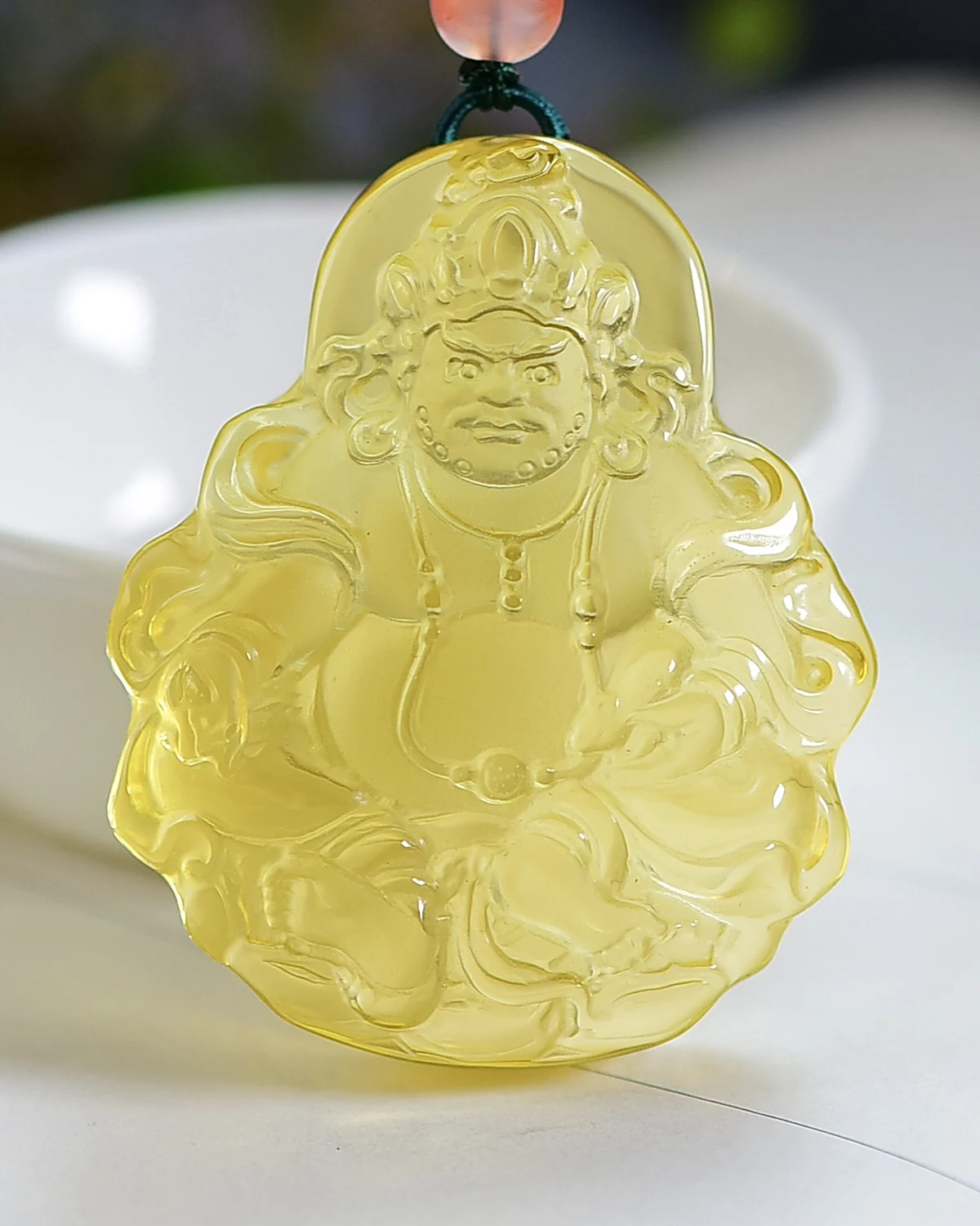 

Natural Yellow Citrine Quartz Women Men Pendant 51*41.8*19.3mm Wealthy God Wealthy Rare Bead Necklace Jewelry AAAAA