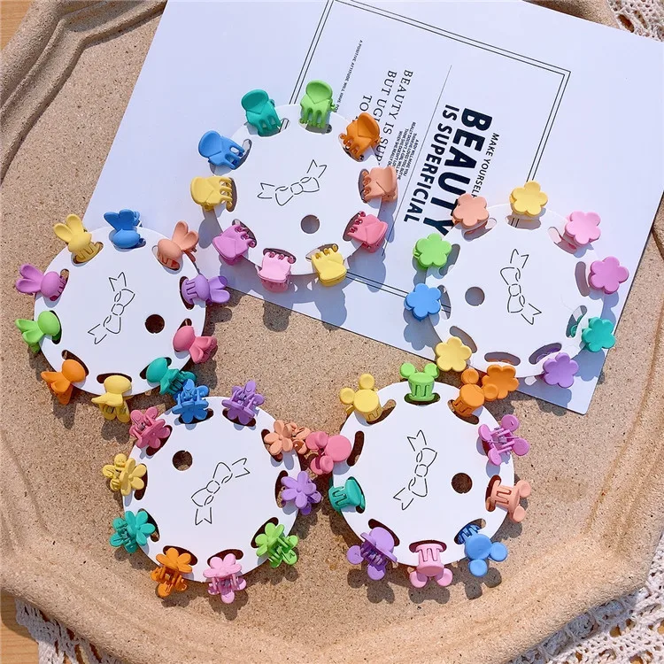 

10 Pcs Baby Hair Claws Set Mini Flower Star Clips Non-Slip Soft Claw for Toddler Girls Hair Accessories Gift Package