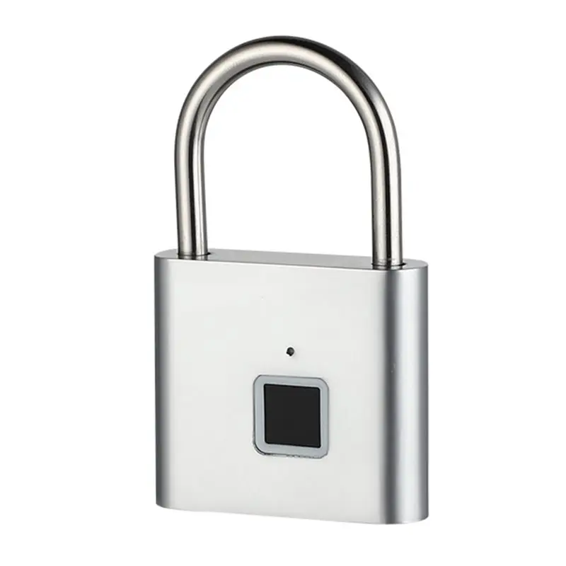 A25P Smart Keyless Fingerprint Padlock USB Charging Waterproof Door Lock 0.2Sec Unlock Security B