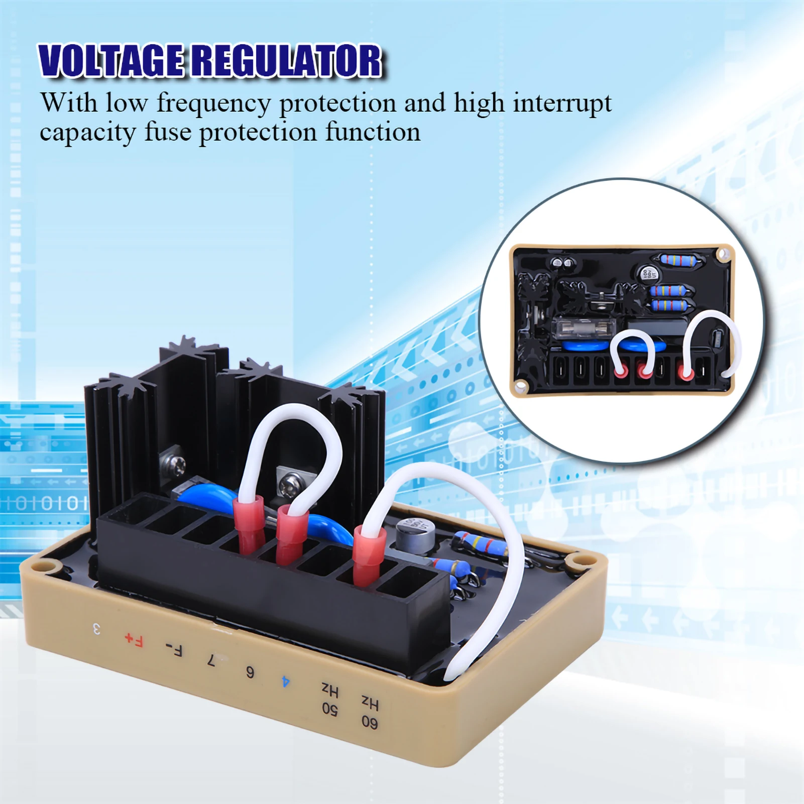 

Voltage Regulator AVR Voltage Regulator AVR Automatic Voltage Regulator High Accuracy for Diesel Generator Accessories SE350