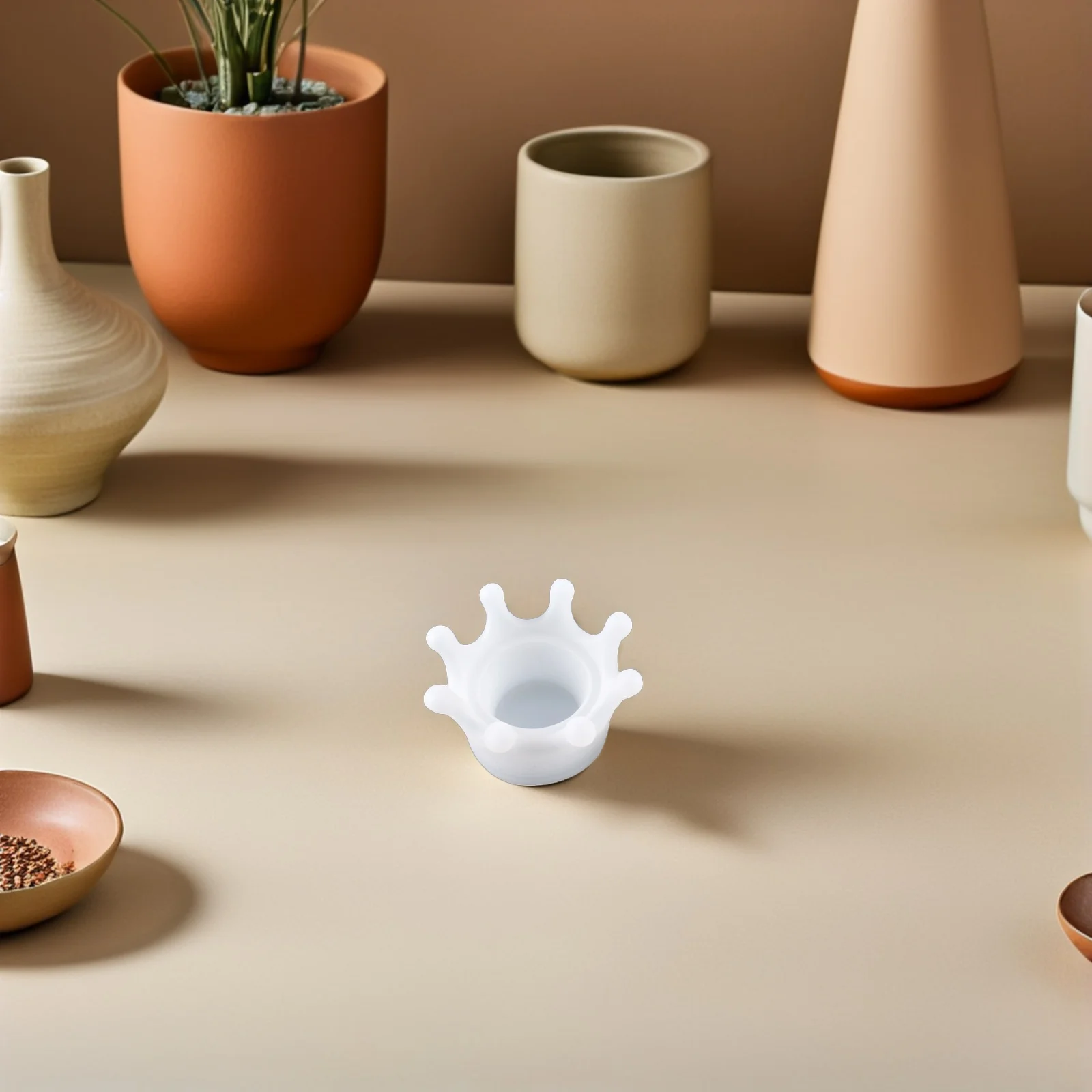 1 مجموعة تاج صندوق تخزين قالب من السيليكون قابلة لإعادة الاستخدام السلس سهلة Demolding DIY بها بنفسك حامل الصندوق مجوهرات قوالب الصب الراتنج الحرفية #6