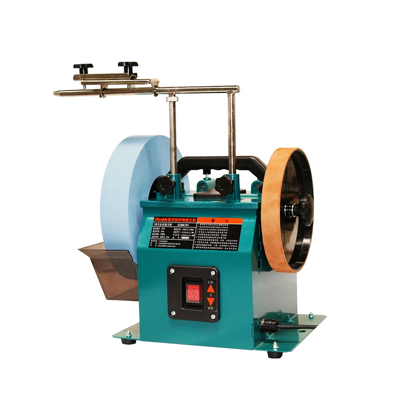 

10-Inch 220V Low-Speed Watergekoelde Messenslijper Polijsten Machine Low-Noise Desktop Messenslijper 220 Mesh Slijpschijf