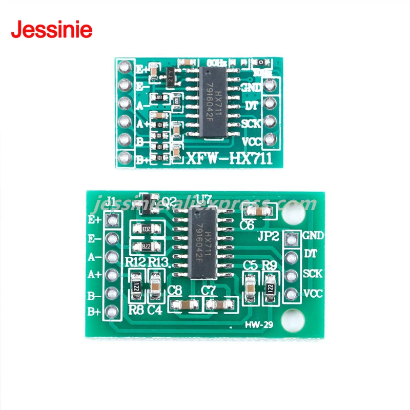 Sensor de presión de pesaje de peso AD con Chip HX711, Mini módulo de precisión de 24 bits dedicado de doble canal estándar