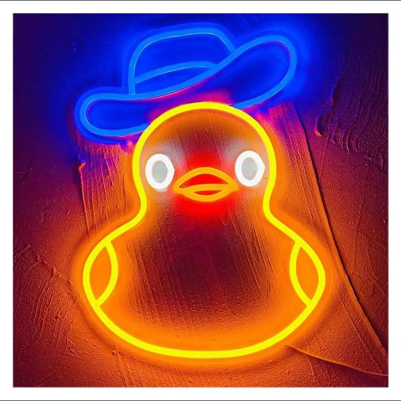 enseigne-neon-cowboy-duck-decoration-de-chambre-mignonne-et-piece-maitresse-pour-les-fetes-40cm×30cm
