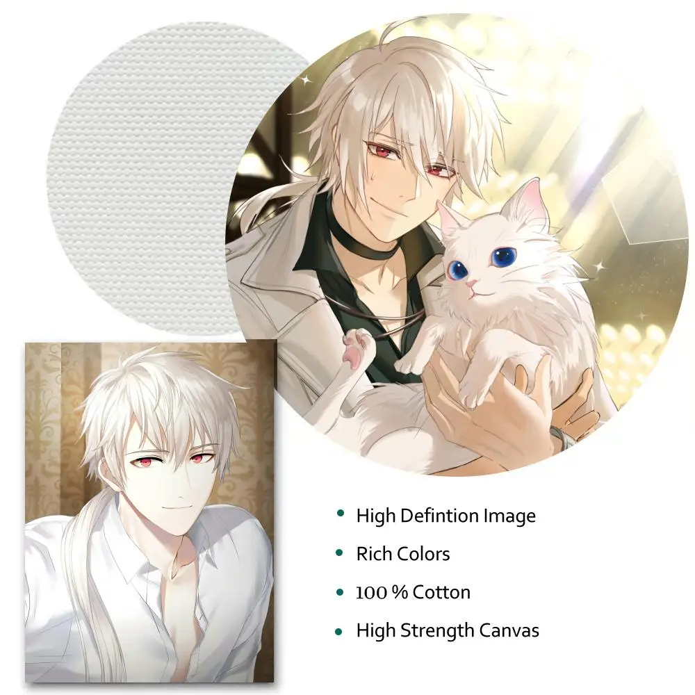 M-Mystic Messenger zen اللوحة الخط HD حائط لوح رسم ديكور فني للمنزل مكتب غرفة المعيشة غرفة نوم هدية