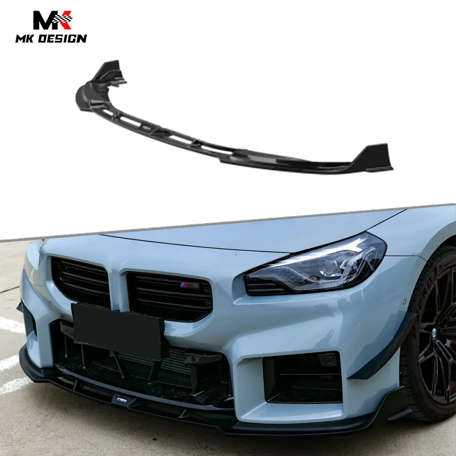 

ABS VTEN Style Front Bumper Lip Chin Spoiler for BMW G87 M2 2023+ Front Lip Chin Splitters Car Accessories