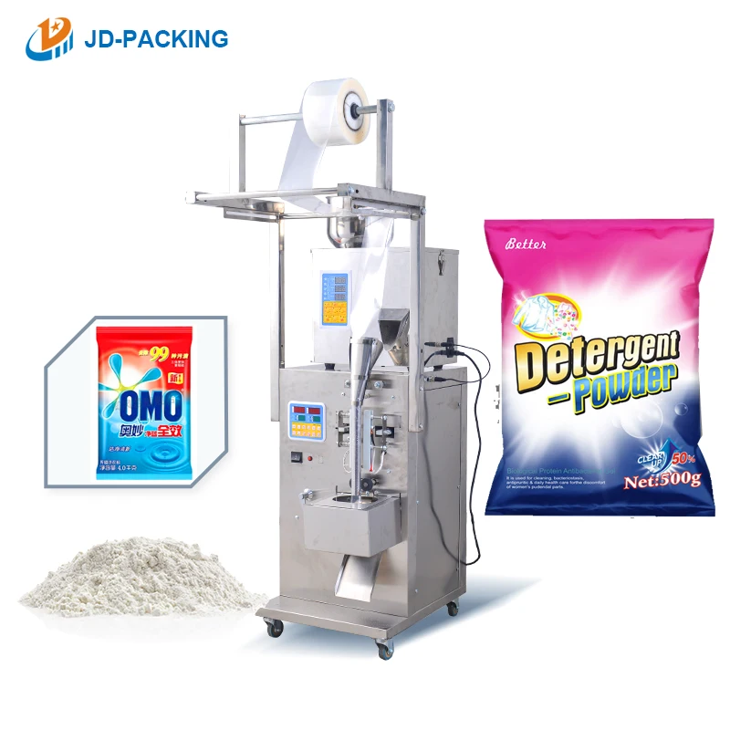 Automatic Small Sachets Bleaching Laundry Detergent omo Washing Powder Soap  Packaging Filling and Packing Machine