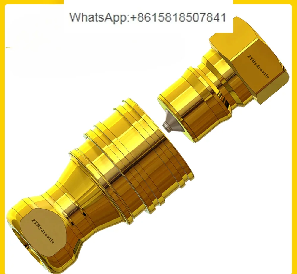 أنابيب المياه الهيدروليكية النحاسية، موصل سريع لتبريد الهواء، قالب درجة حرارة عالية، فوهة مياه، شاحنة صرفية ذاتية الغلق