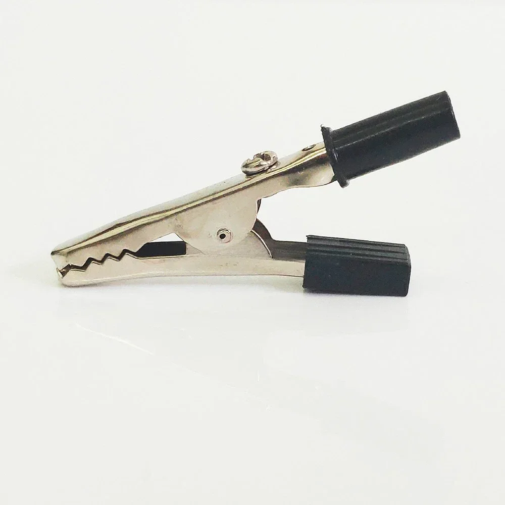 10pcs/lot Crocodile Clamps Crocodile Clip 50mm Plastic Handle Probe Test Metal Connector Electrical Test Battery Plug