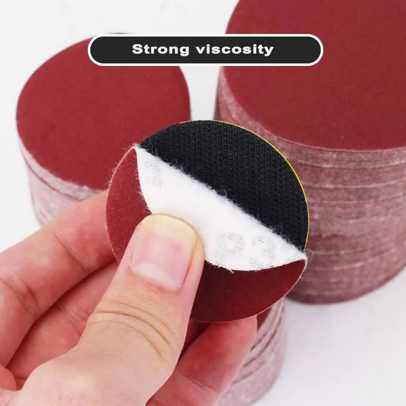 Round Sandpaper Discs Sand Sheets Self-adhesive Hook And Loop Sanding Disc Polishing Flocking Sandpaper Sheet 2 4 5 6inch