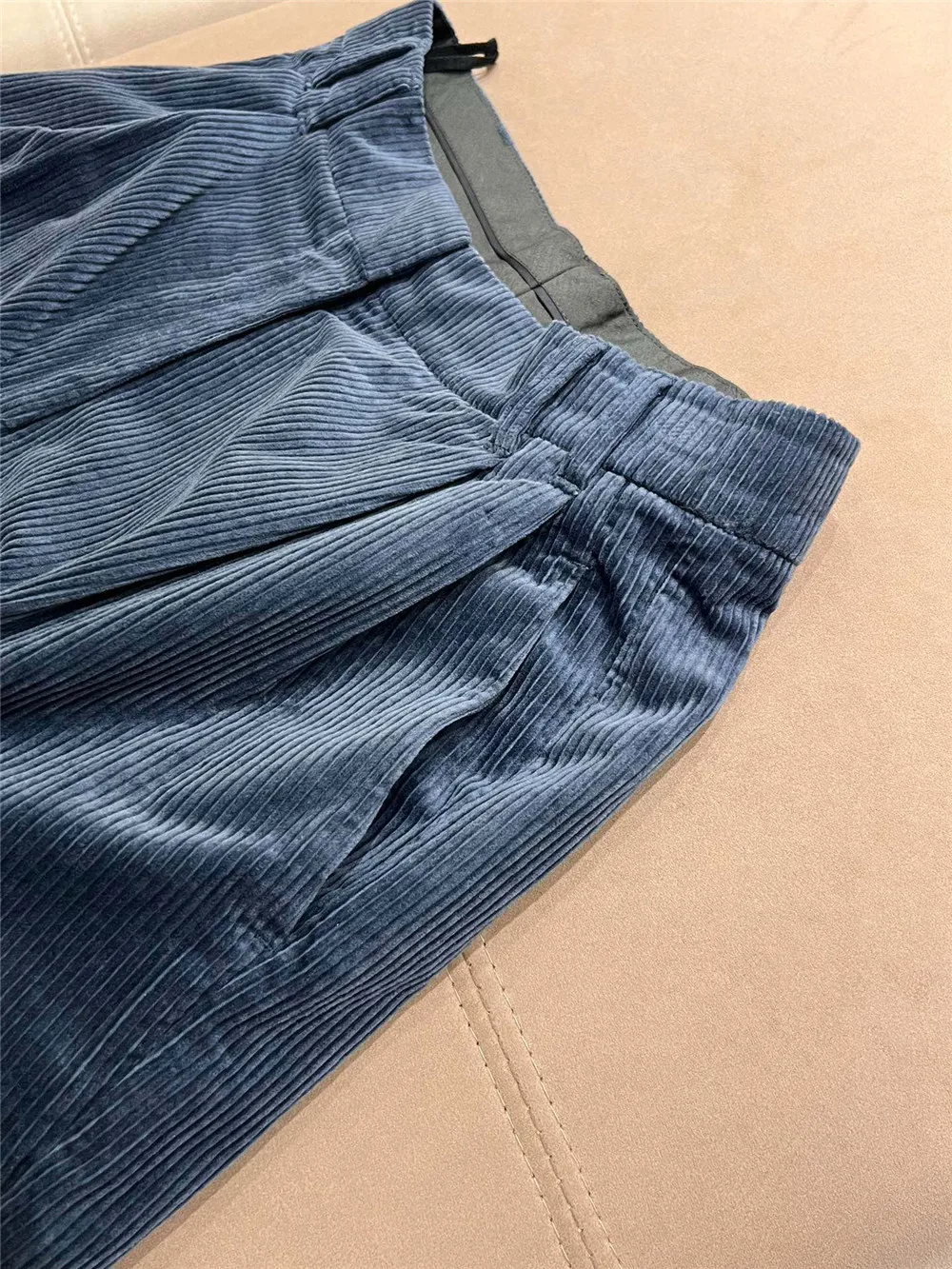 B//C High Quality Corduroy Tapered Pants Women Cotton Casual Pants Straight Long Trousers