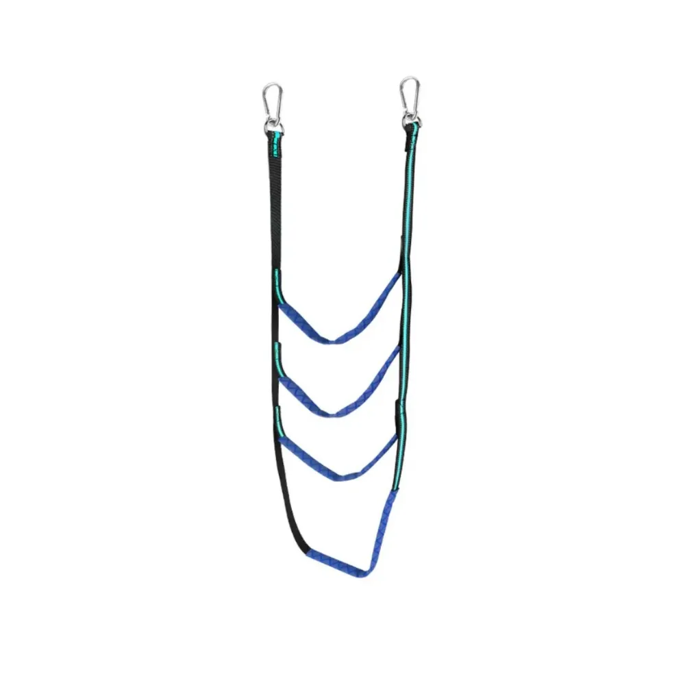 3/4/5 Step Boat Rope Ladder Nylon Reusable Yacht Boat Side Hanging Ladder Heavy Duty Wear-Resistant Climbing Ladder