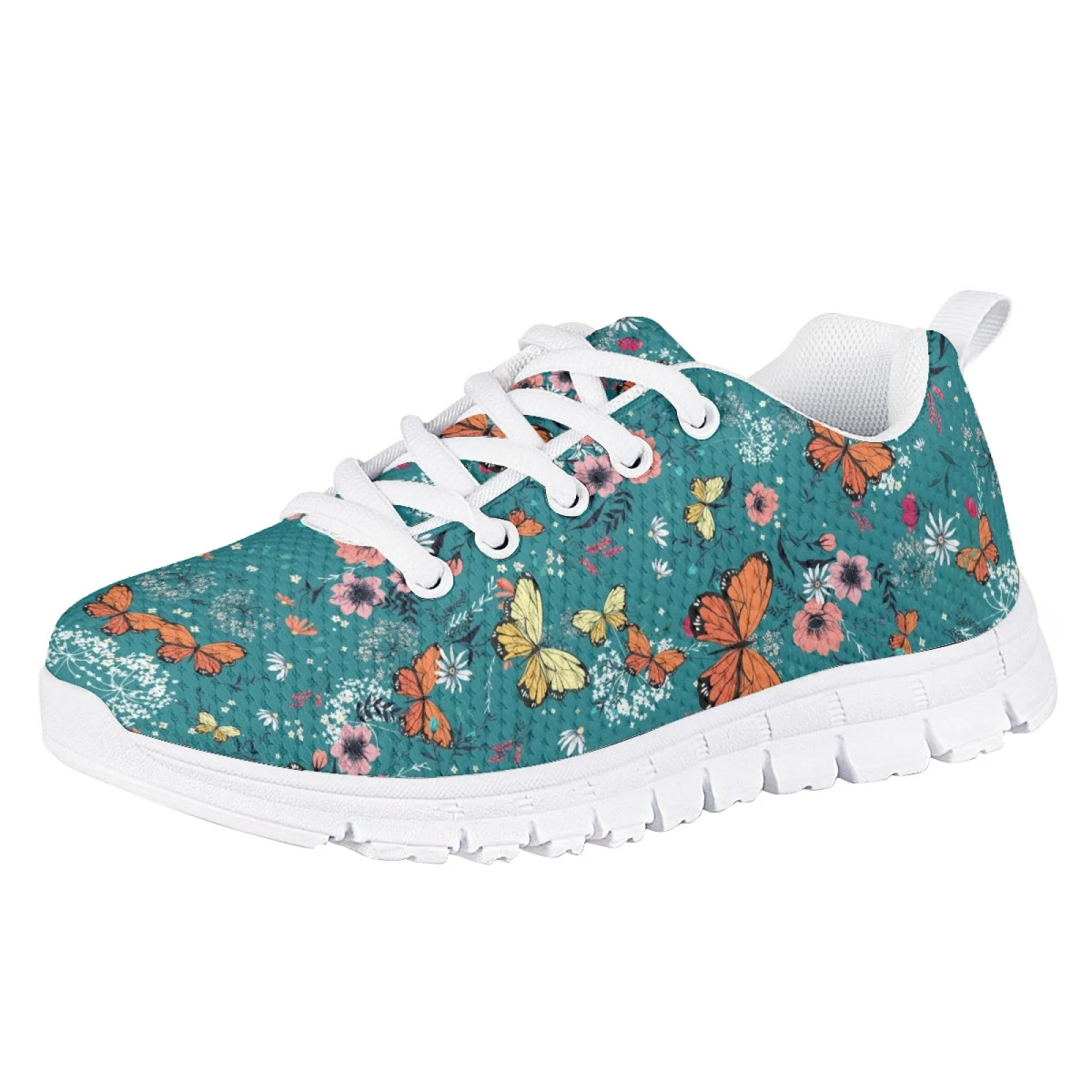 2025 Butterfly Print Kids Tennis Shoes Gym Sport Sneakers Mesh Breathable Running Shoes for Girls Boys Child Sneaker Footwear