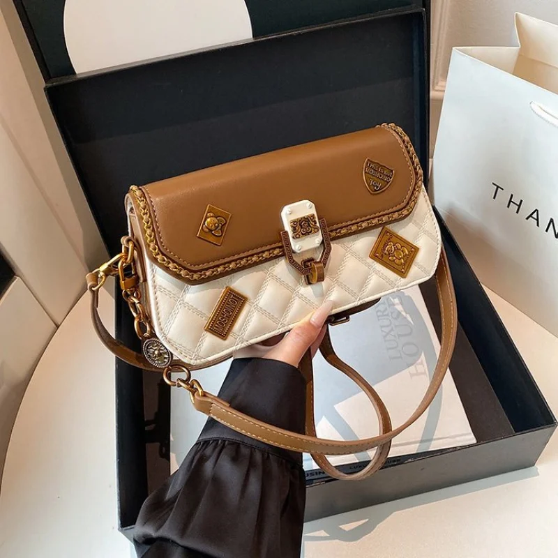 

Роскошный бренд, модная кожаная женская сумка на плечо, элегантная классическая парижская дизайнерская модная повседневная винтажная сумка ​