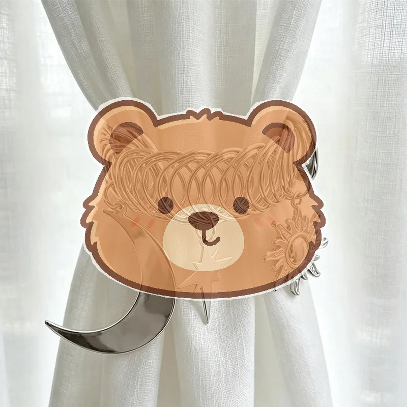 Retro Star Moon Curtain Clips 1/2Pcs Sturdy Metal Decorative Drapery Clamps for Bedroom Dorm Window Decor Unique Gifts