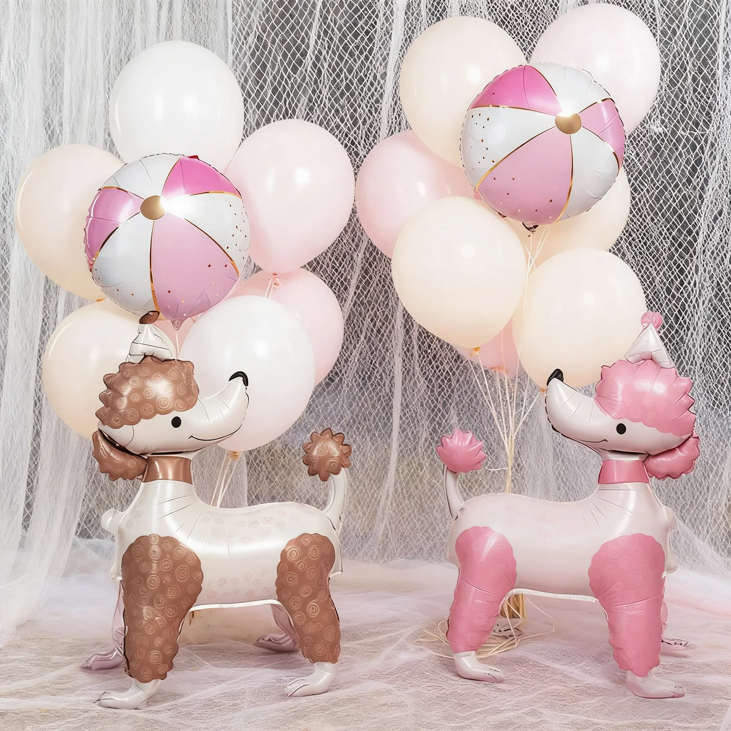 Dog Balloon Set Dog Theme Birthday Party Decoration Cute Animals Dog Aluminum Foil Balloon Pet Party Birthday Decoration