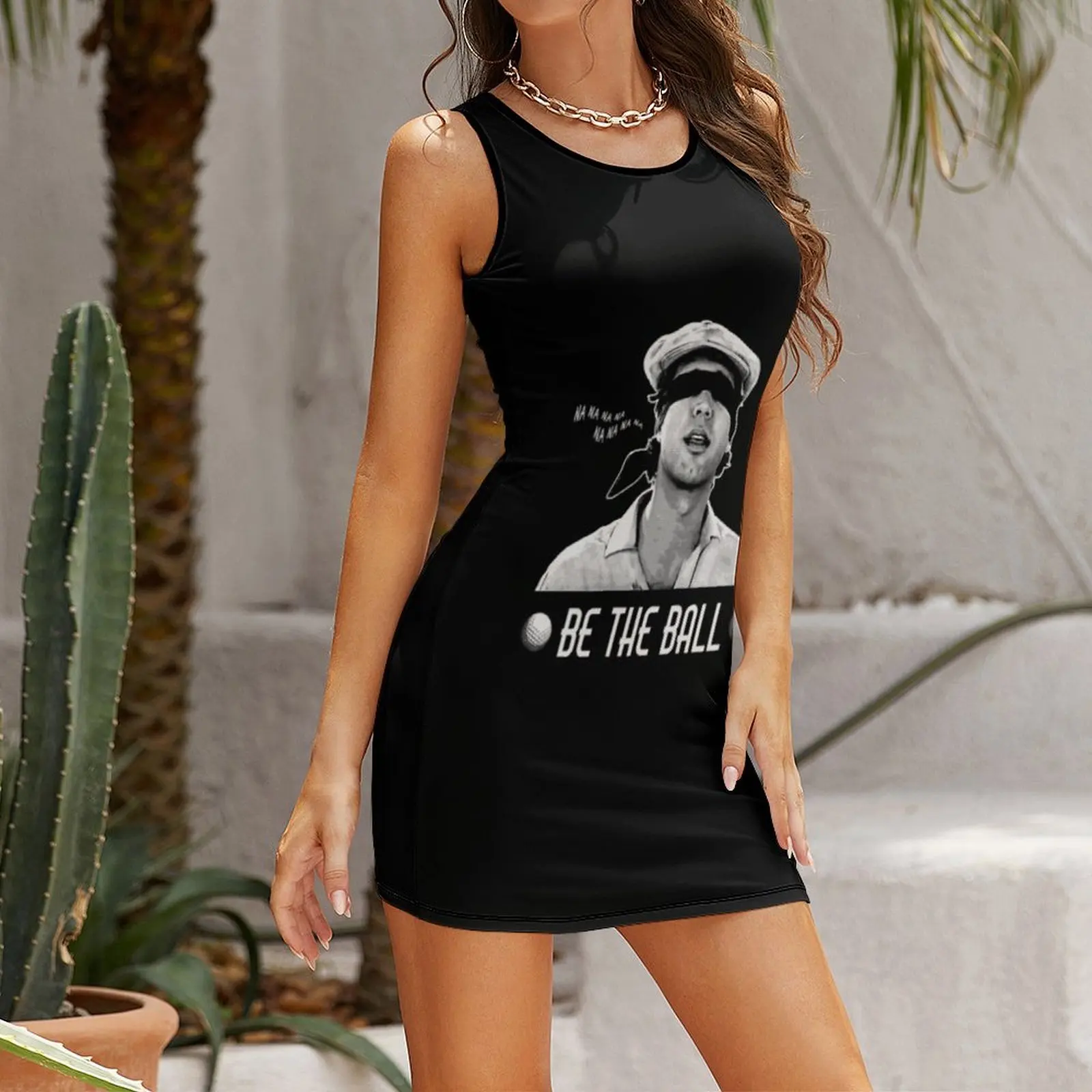 Caddyshack T-shirtBe the Ball T-shirt_by _ فستان صيفي بدون أكمام للنساء فستان صيفي نسائي 2025 ملابس نسائية صيفية