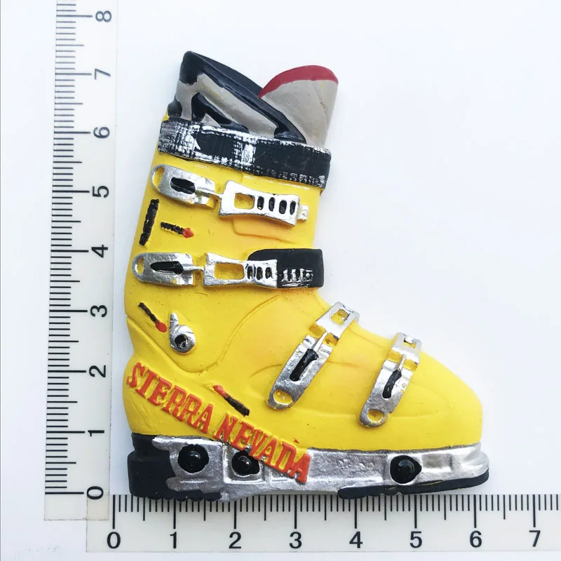 

American ski boots Fridge Magnets Travel 3D Memorial Magnetic Refrigerator