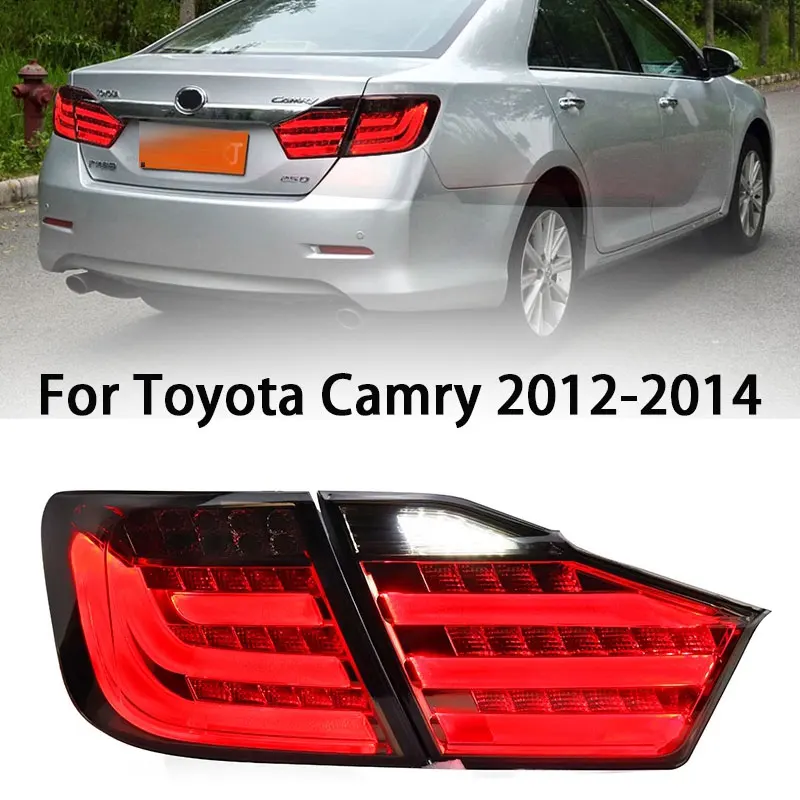 For Toyota Camry 2012-2014 Taillights Upgrade Modified Fashion Full LED Taillight Assembly Turn Signal Rear Lamp Accessories