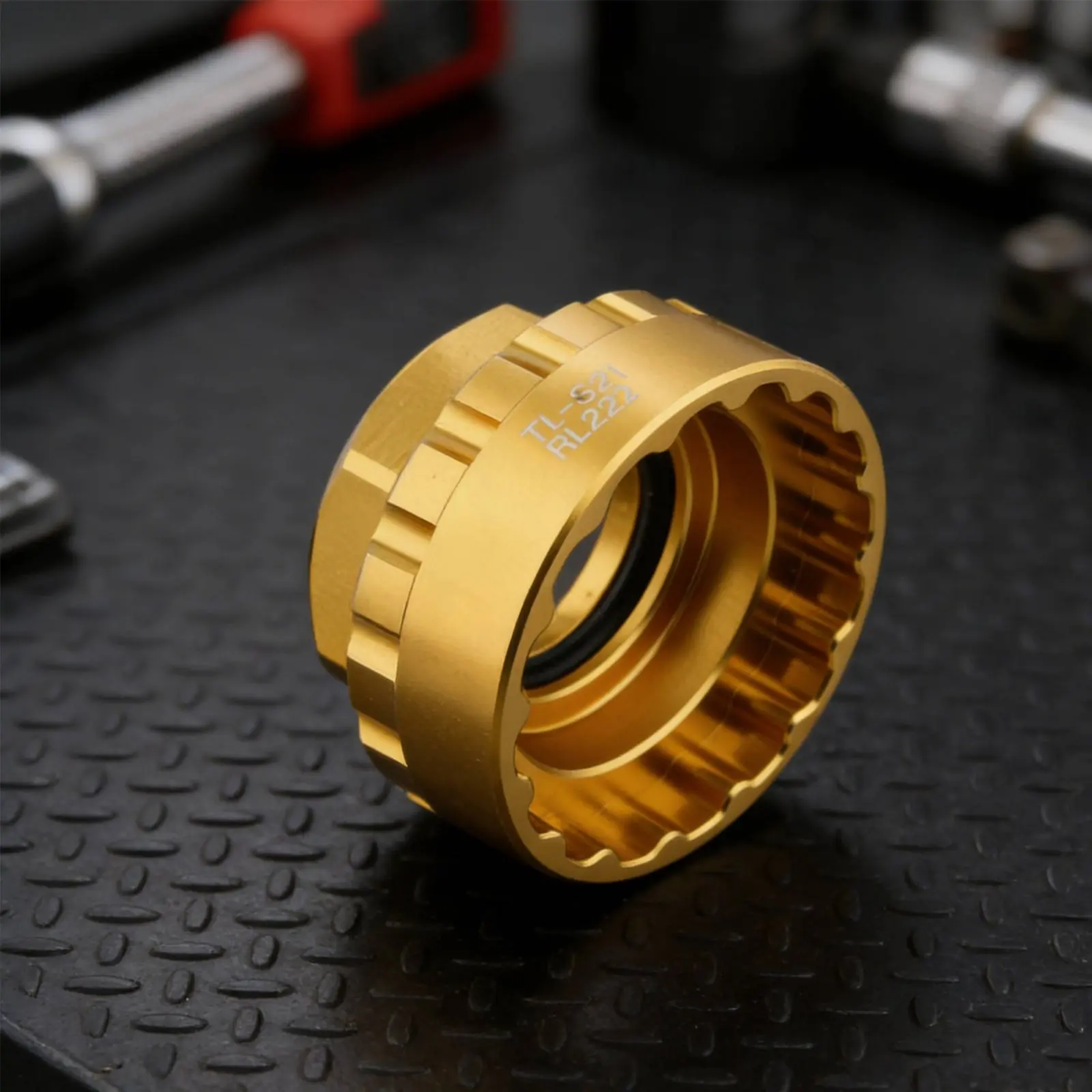 

Crankset Installation Socket Aluminum Alloy Direct Mount Chainring Tool Direct Mount Lockring Tool Accurate Fit for Home Repair